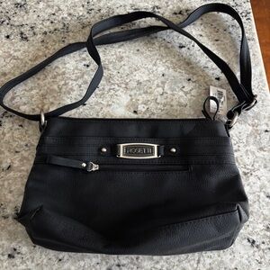 Rosetti leather Black Crossbody Bag • black